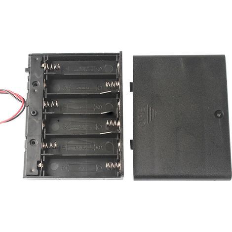 Stabile Aufbewahrungsbox für AA-Batterien (1/2/3/4/6/8 Batterien) (1/4)