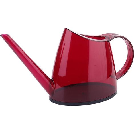 Arrosoir intérieur long 1,4L rouge, pour bonsaï plantes jardin fleurs, moderne petit arrosoir translucide (1/5)