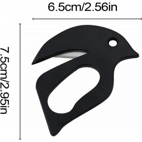 Coupe-Enveloppes - Lame Acier Inoxydable - Design Ergonomique Pour Bureau - Ouvreur De Courrier Manuel - 1 Pièce (1/5)