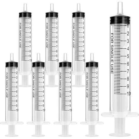 Plastique Seringue, 8pcs Seringue D’alimentation, 10ml Seringue Plastique Seringues de Distribution pour Chien/Chat/Animal (1/5)