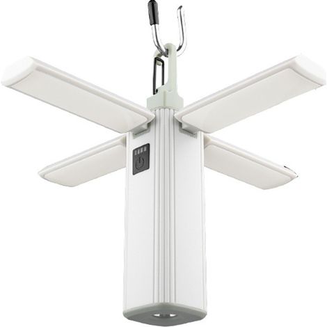 Lampe de camping rechargeable LED pliable en trèfle à quatre feuilles, lanterne multifonction portable, éclairage extérieur polyvalent, lampe de poche de camping avec batterie intégrée. (1/5)