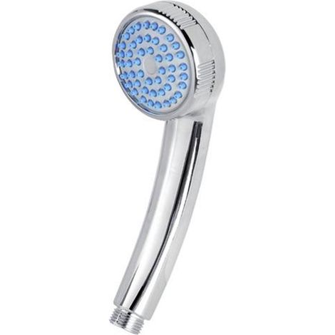 Soffione doccia cromo con ricambio doccetta mono funzione in ABS (1/7)