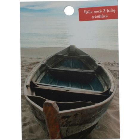Schulte Handmuster Duschrückwand Decodesign Foto Ruderboot am Strand