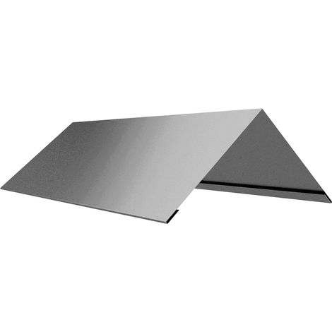 Einfacher First, L.2000mm, ALUMINIUM Natur, 0,70mm