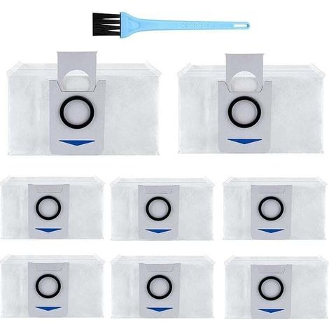 Confezione da 8 sacchetti per aspirapolvere, accessori per Ecovacs Deebot X1 Omni / X1 e Omni / T20 Omni, XU, accessori di ricambio per aspirapolvere S --Crezuo-Crezuo (1/4)