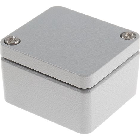 Boîtier RS PRO en Fonte d'aluminium, 50 x 45 x 30mm, Gris IP66 ( Prix pour 1 ) (1/2)