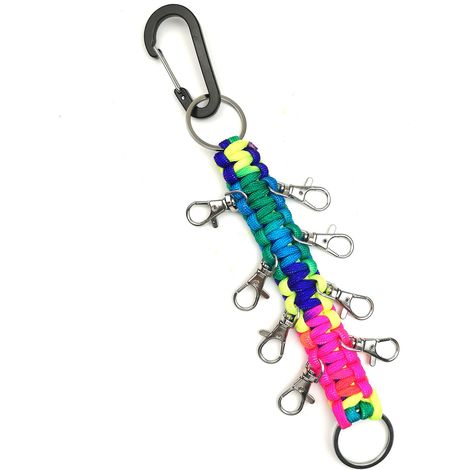 Cheerleading-Schleifenhalter aus Nylon und Edelstahl, Aufbewahrungskette zum Aufhängen, farbig (1/5)