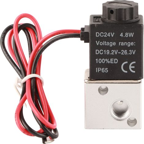 3V106 3-Wege-2-Positionen-Pneumatik-Magnetventil 1/8" BSP, normalerweise geschlossen (24 V DC) (1/5)