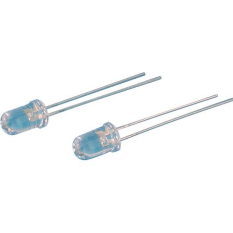 Confezione da 100 pz. LED 5 mm. Super azzurro/vetro Electro Dh 12.675/5/AZ/C/SL 8430552127986