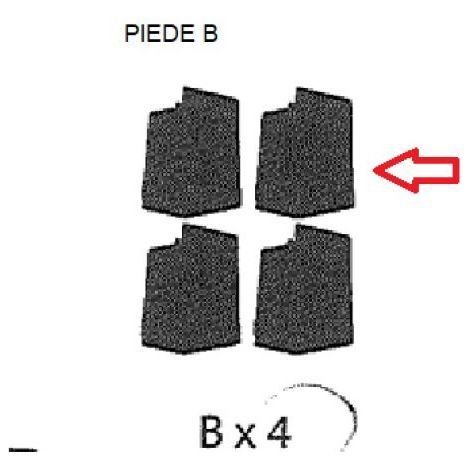 R PIEDINO B x PATTUMIERA 2 ANTE CM. 68X37X90H ART PLAST