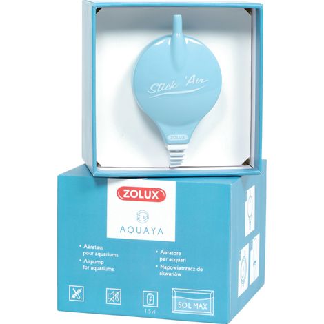 Bulleur aérateur 1.5w débit 18.6 L/h bleu pour aquarium max 50 Litres - zolux