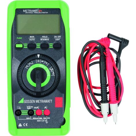 Gossen Metrawatt METRAHIT 2+ Hand-Multimeter kalibriert (DAkkS-akkreditiertes Labor) digital CAT II (1/3)