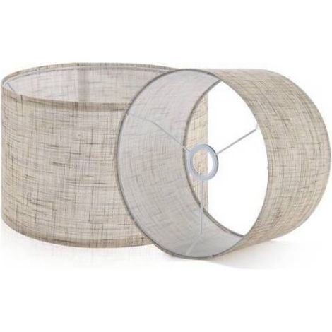 Abat-jour Lin - Diamètre 30 Cm Hauteur 20 Cm - Compatible E26 E27 - Pour Lampadaire Applique Chevet Suspension Plafonnier - 1 Pièce (1/4)