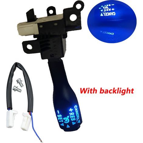 Tempomat-Schalter – Passend für Toyota Camry und Corolla mit blauer Hintergrundbeleuchtung, Tempomat-Hebel und passenden Kabelbaumschrauben 84632-34011 (1/5)