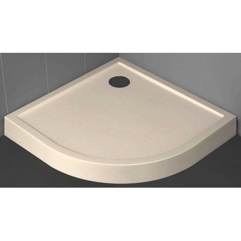 Receveur de douche ¼ de cercle NOVELLINI VICTORY beige 80x80 cm H 11,5cm (1/4)