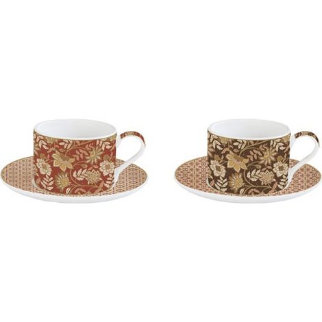 Confezione da 2 Tazze da Colazione 24 cl - Fiori dei Sogni - Easy Life