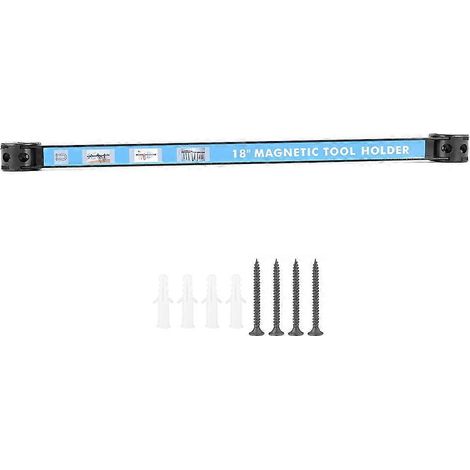 Étagères de rangement magnétiques pour outils, bande de connexion pour garage/atelier, 45,7 cm (18 po) (1/4)