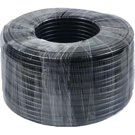 Tuyau d'air lesté auto-coulant noir - Tuyau flexible en PVC lesté pour aquariums et étangs à koï, respectueux de l'environnement, non toxique pour poissons et plantes (Ø12 mm-Ø17 mm/10 m) (1/5)