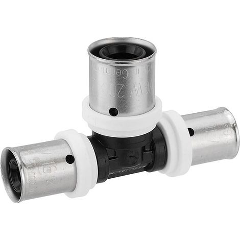 Pressfitting-T-Stück PPSU - Mittelabgang erweitert - 16 x 2,0 - 20 x 2,0 - 16 x 2,0 mm für MV-Rohr