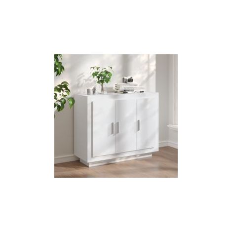 Buffet blanc 92x35x75 bois d’ingénierie (1/5)