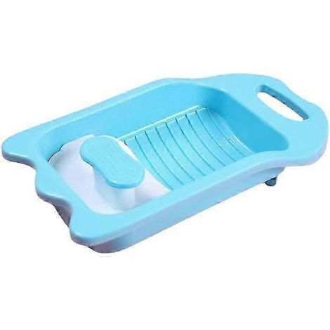 Bassine à laver bleue en plastique 32 x 18 x 7,2 cm (1/5)