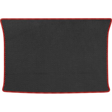 Alfombrilla de maletero de EVA para Ford Focus I Hatchback de 1999-2004, diseño de panal de abeja - NEGRO (1/5)