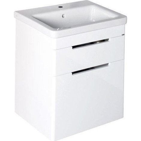 Sapho Ella - Meuble-vasque 464x650x380 mm, 2 tiroirs, blanc EL052-3030 (1/5)