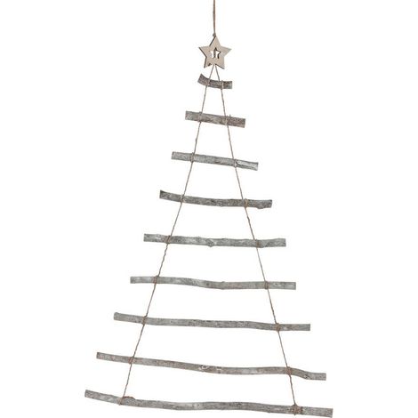 Holz Weihnachts Baum - 90 cm - zum hängen Wand Advent Winter Deko Behang