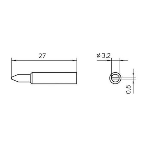 Weller XNT punta de soldador cincel 3,2 mm