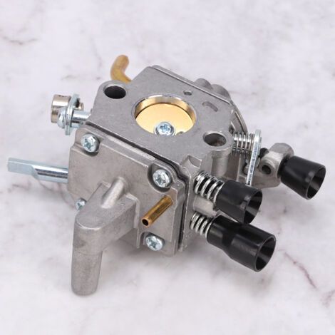 Carbureteur de rechange compatible avec tondeuses FS120, FS200, FS250 - En métal argenté (8x6.2 cm) (1/5)