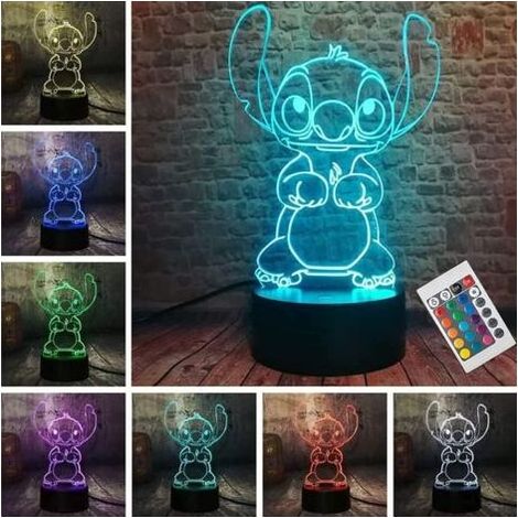 Lampada del Punto, LED 3D Smart Telecomando Lampada a 16 Colori Regalo di Natale Decorazione Camera Bambino Regalo di festa (1/5)