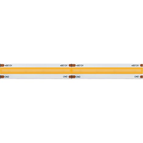 Striscia led 5m COB IP20 monocolore da 15W/MT 12V - 3000K (1/4)