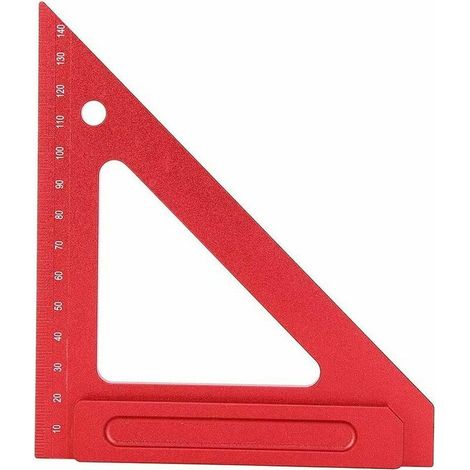 royaluxe -Équerre de précision de menuiserie, 150 mm, combinaison de 90 et 45 degrés -Mesure, marquage (1/5)