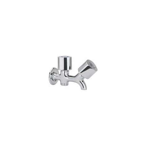Grifo doble de lavadora cromado 1/2" ECO - ramonsoler