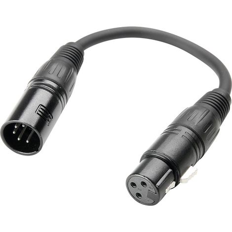 Adaptador XLR 5Pin Macho A XLR 3Pin Hembra