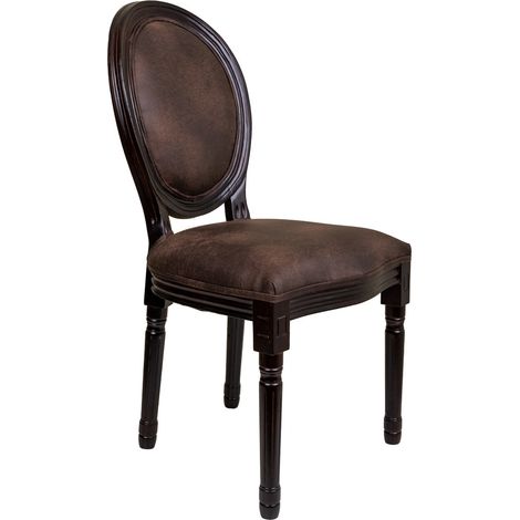 Silla de madera marrón 48x46x96 (1/5)