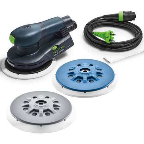 LEVIGATRICE ORBITALE FESTOOL ETS EC 150/5 EQ + KIT 3 PLATORELLI S - M - H