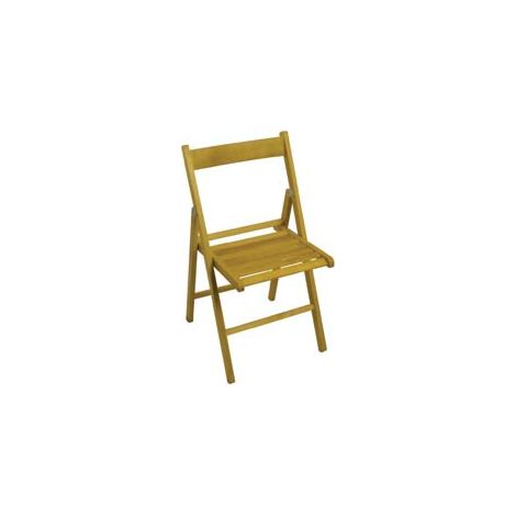 SEDIA BIRRERIA PIEGHEVOLE IN LEGNO NATURALE- - cm.41,7x6,6x87,5h.(chiusa) colore naturale - 4 pezzi VETTE