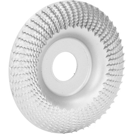 Disque à sculpter le bois, meule de ponçage et façonnage en acier inoxydable pour meuleuse d'angle 22 mm, argenté (1/5)