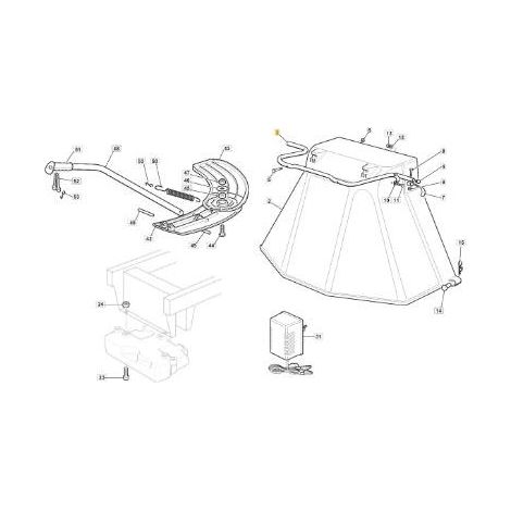 TUBO DE GANCHO PARA PROTECCIÓN DE SALIDA DE CATÁFORA ORIGINAL STIGA - 327869053/0
