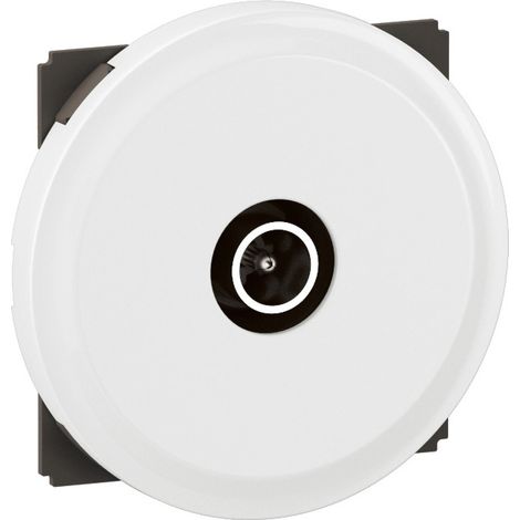 Legrand - Prise TV simple mâle Céliane avec enjoliveur Blanc