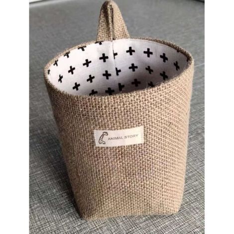 Panier à linge - Noname - Cylindrique - 13cm x 10cm - Noir - Accessoires de buanderie (1/4)