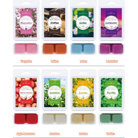 Fondants Parfumées, Cubes de Cire Parfumée, Cire de Soja, Parfums d'Ambiance Cubes de Cire Parfumée, Parfum Maison, d'Ambiance