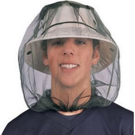 Filet de protection de visage de moustiquaire de tête de moustique d\'insecte de chapeau WSM60806086 (1/4)