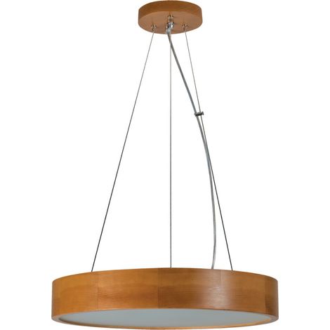 Tavolino sospeso in legno oro - Rotondo - E27 - 3x20W - Kanlux GIASMINO (1/4)