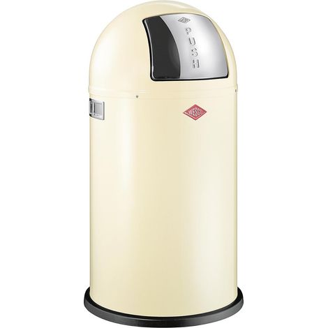 Wesco Poubelle élégante amande 50 litres acier inoxydable
