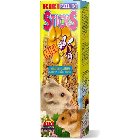 Kiki Sticks Hamster con Miel - Sticks para Hamster con Miel - 2 ud