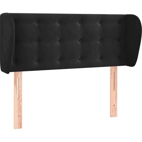 Maison Exclusive - Cabecero de terciopelo negro 103x23x78/88 cm (1/5)