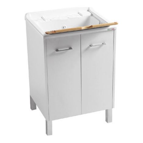Lavapanni Domestica 60x50 completo bianco con piedini di Colavene (1/6)