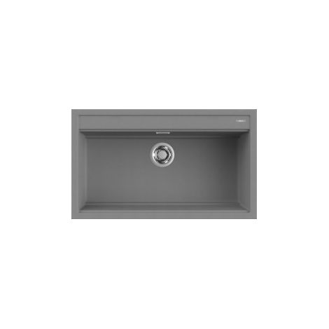 Lavello Elleci Incasso 1 vasca 86x51 Best 360 Metaltek Grigio Titanium LMB36073 (1/5)